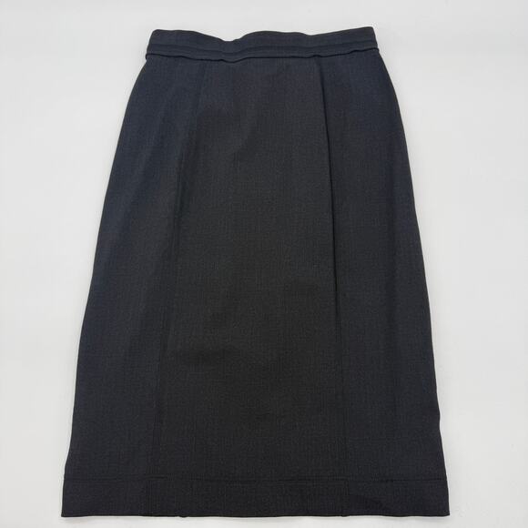 DOLCE & GABBANA Womens Wool Pencil Skirt Size IT 38 US XS Dark Grey Quiet Luxury - Picture 1 of 9